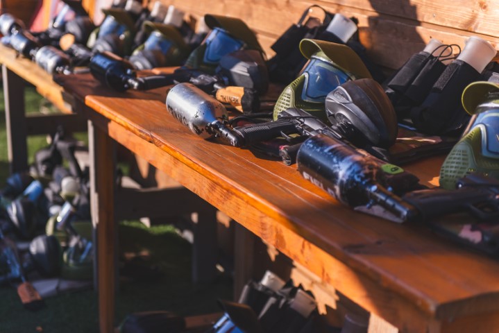 Attrezzatura campo di paintball